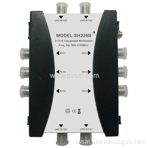 Fresh New Style 2x2x6 Cascadeable Sat Multiswitch